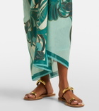 La DoubleJ Printed cotton beach cover-up
