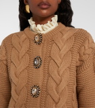 La DoubleJ Portrait embellished cardigan