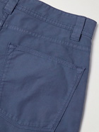 Loro Piana - Slim-Fit Garment-Dyed Cotton-Blend Trousers - Blue