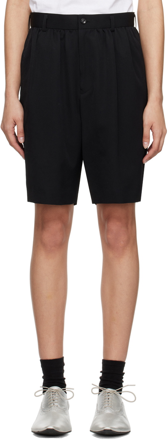 Comme des Garçons Girl Black Pleated Shorts