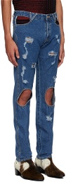 Vivienne Westwood Blue Cut Out Peppe Jeans