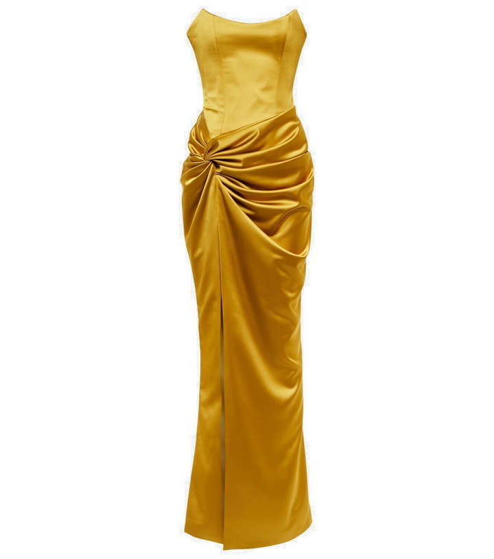 Photo: Rasario Satin corset gown