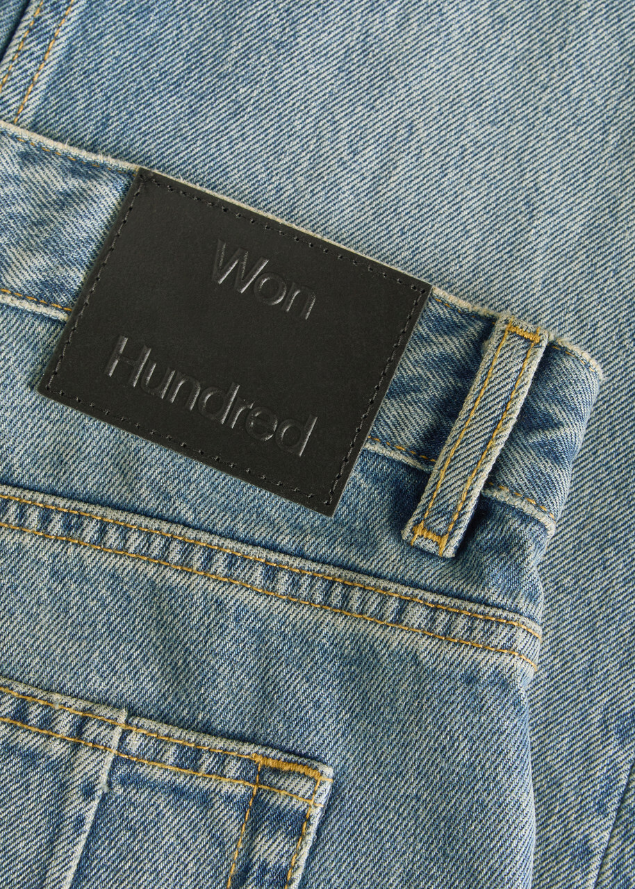 Won Hundred Archer Tapered-leg Jeans Mid Blu