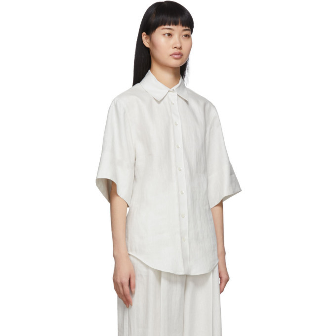 Dania cotton poplin shirt dress in white - Joseph