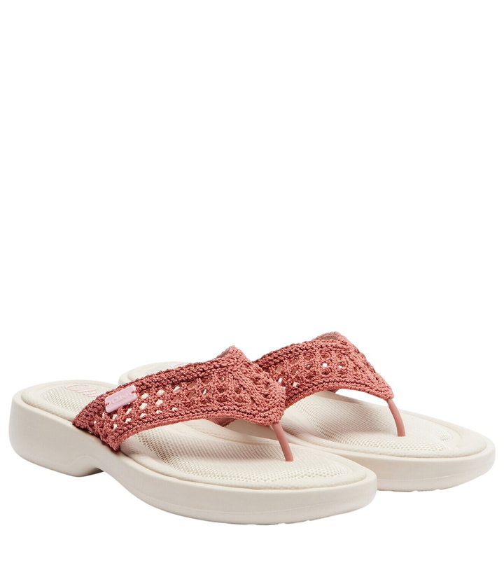 Photo: Chloé La Poolette crochet thong sandals
