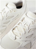 Hoka One One - Clifton L Mesh-Trimmed and Leather Sneakers - White