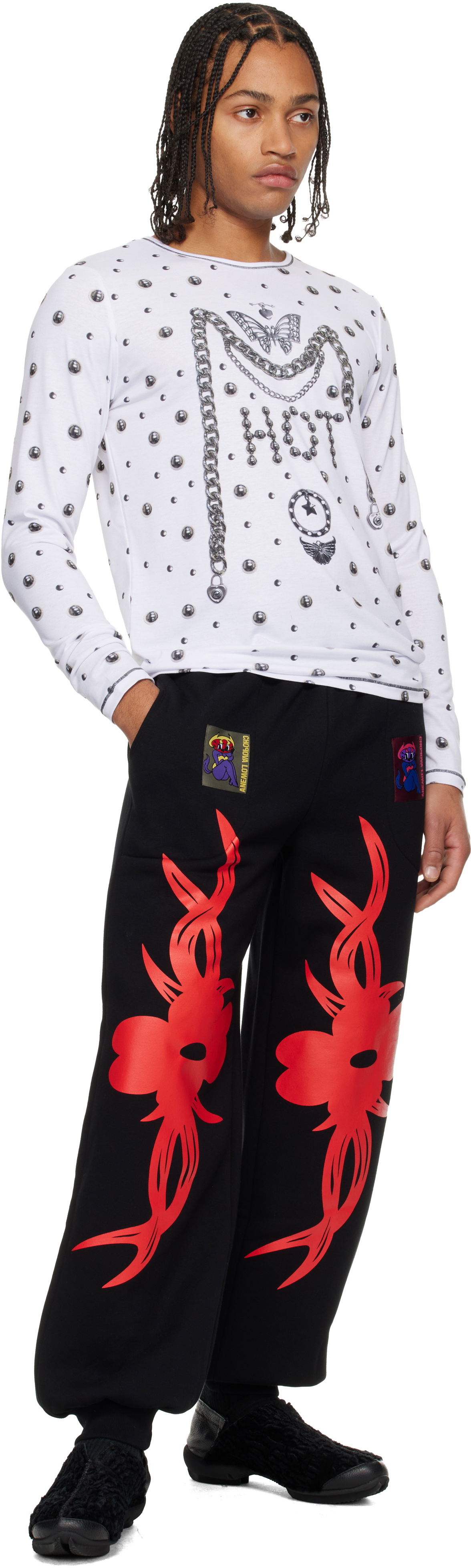 Chopova Lowena Black Blade Sweatpants