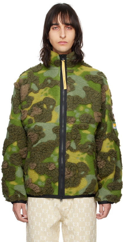 Photo: KidSuper Green Jacquard Reversible Jacket