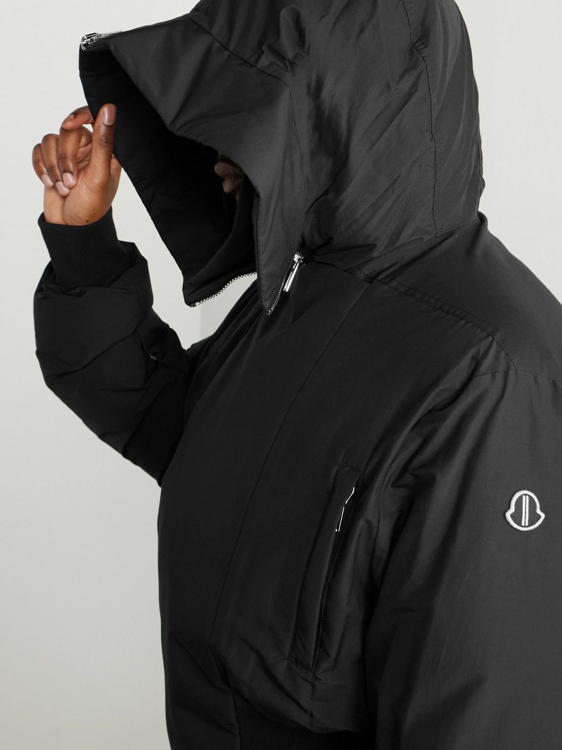 Rick Owens - Moncler Alice Quilted Cotton-Blend Shell Hooded