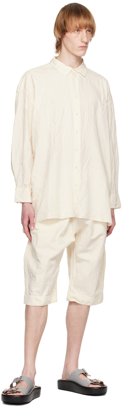 CASEY CASEY Off-White Yama Shorts