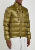 Moncler Grenoble Logo-appliquéd Padded Shell Jacket Olive