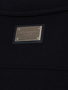 DOLCE & GABBANA - Wool Logo Plaque Zipped Jacket