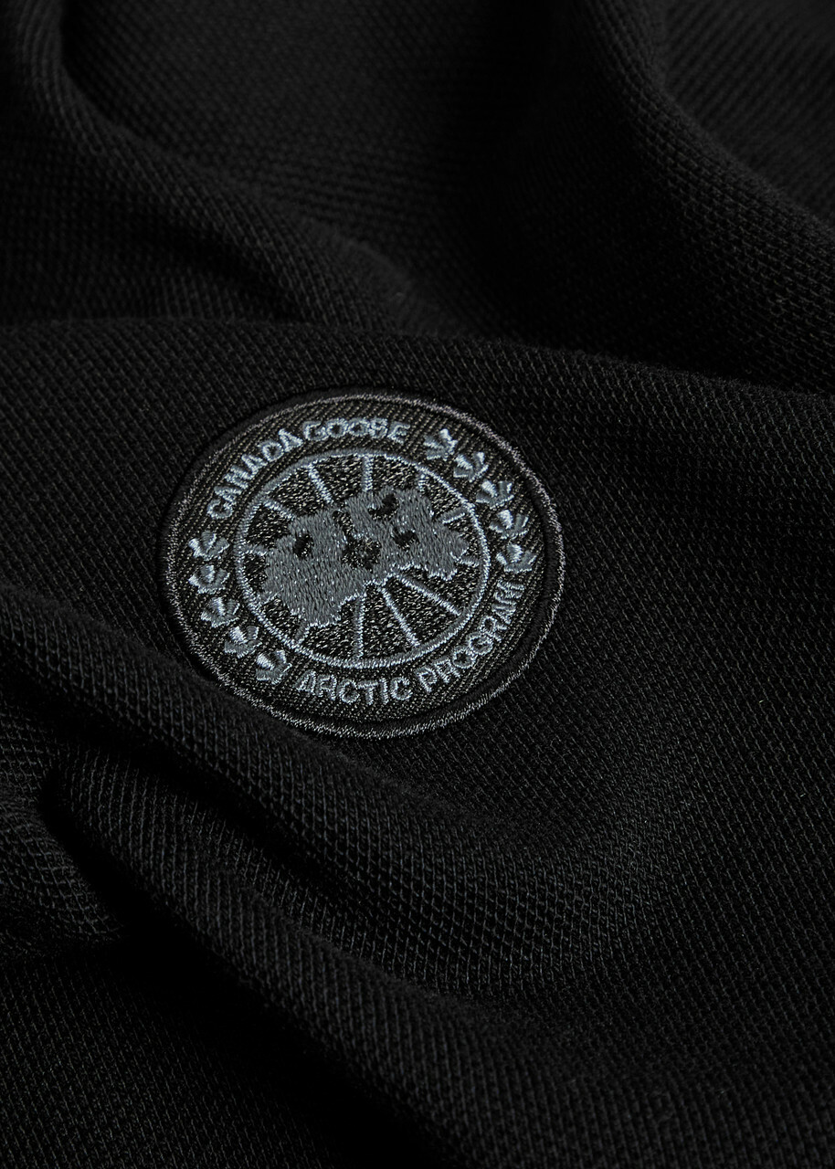 Canada Goose Beckley Logo Piqué Cotton Polo Shirt Black