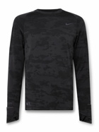 Nike Running - Run Division Camouflage-Print Therma-FIT ADV Running Top - Black