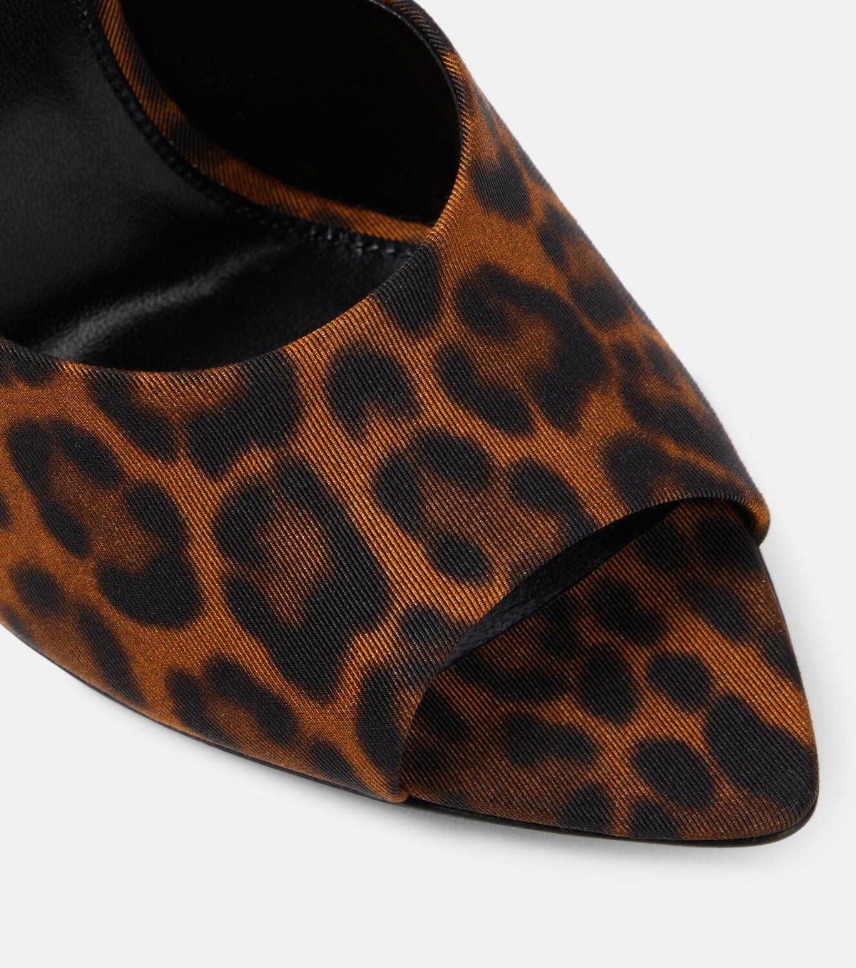 Saint Laurent Goldie 110 leopard-print mules