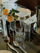 Sophie Lou Jacobsen Ribbed Effect Set Of Four Champagne Glass