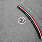 Moncler Men's Classic Logo Polo Shirt in Steel Grey