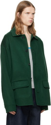 Marni Green Wool-Cashmere Jacket