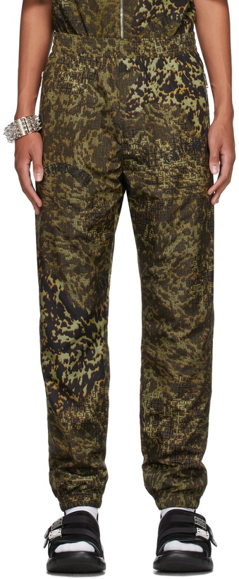 Photo: Givenchy Black Leopard 4G Lounge Pants