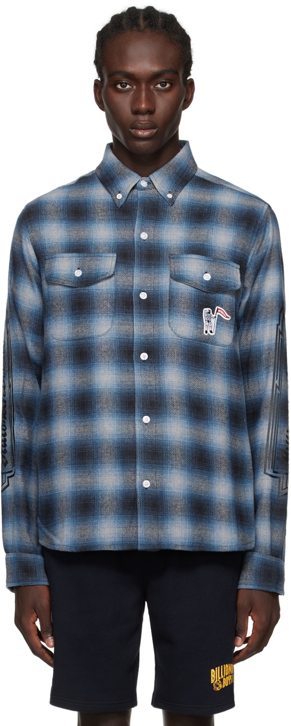 Billionaire Boys Club Blue Check Shirt Billionaire Boys Club