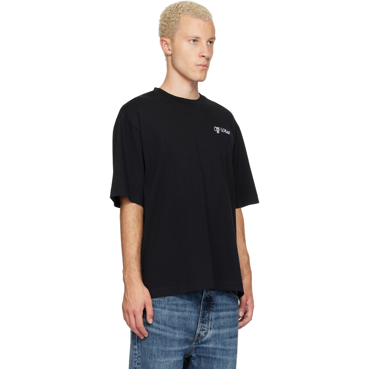 Off-White Black Script Logo Skate T-shirt