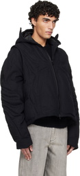 HELIOT EMIL Black Vertebrae Jacket