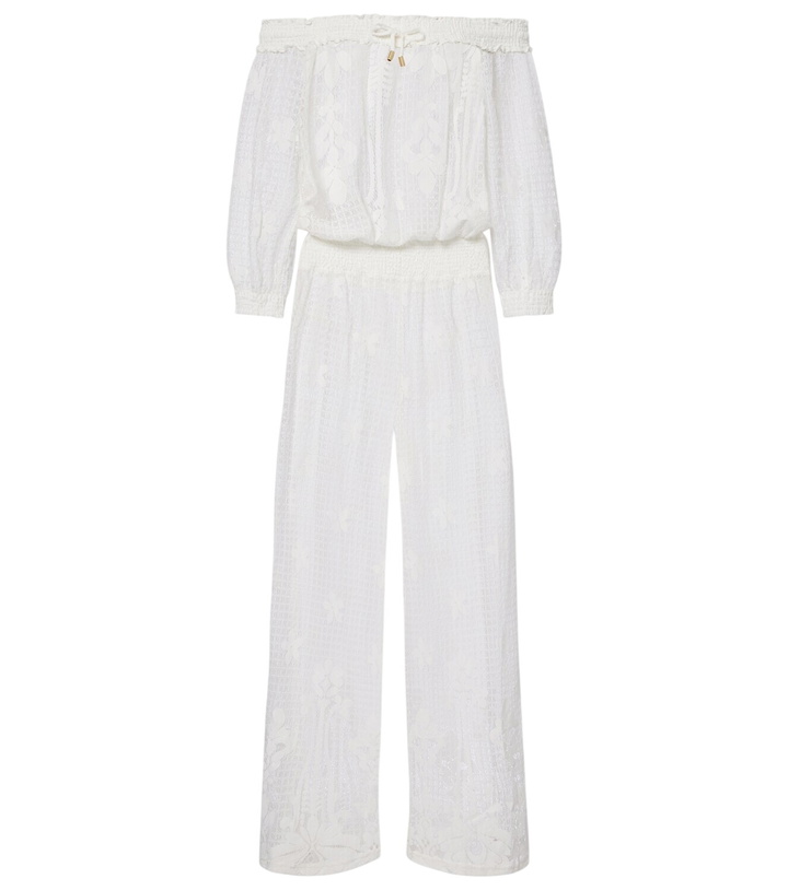 Photo: Melissa Odabash Tully crochet cotton-blend jumpsuit