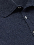 PIACENZA 1733 - Slim-Fit Cashmere Polo Shirt - Blue
