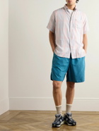 Beams Plus - Wide-Leg Nylon-Ripstop Shorts - Blue