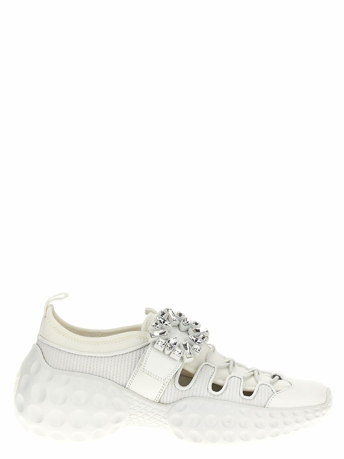 ROGER VIVIER Puffy Choc Leather Sneakers Roger Vivier