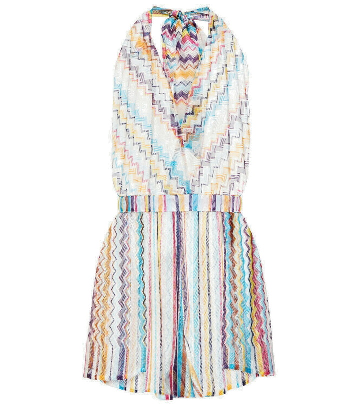 Photo: Missoni Mare Zig-zag halterneck playsuit