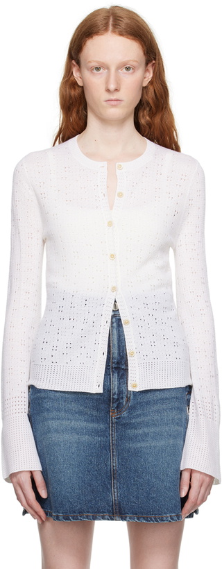 Photo: Chloé Off-White Button-Down Cardigan