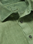 120% - Linen-Gauze Shirt - Green