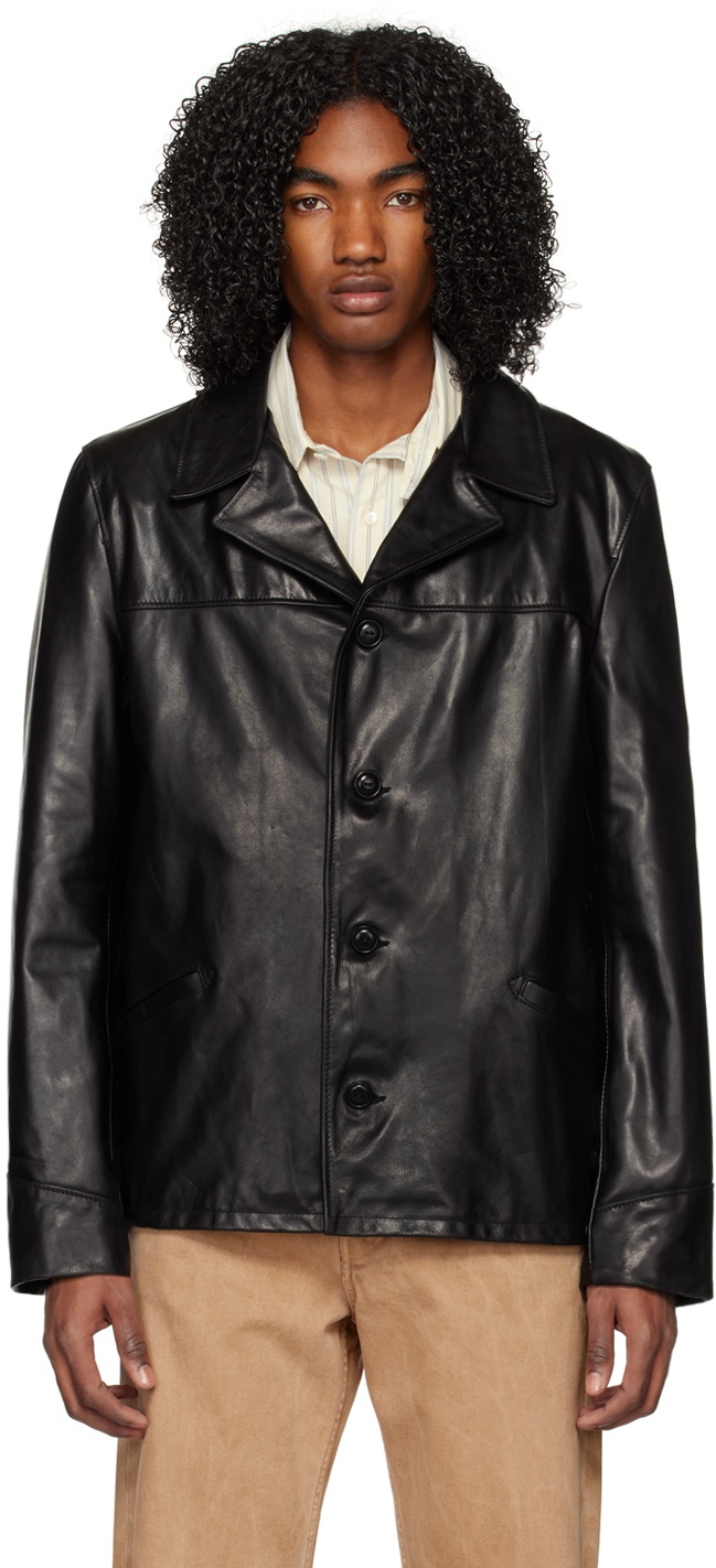 Photo: Schott Black 544 Leather Jacket