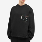 Honor the Gift Men's Pocket Crew Sweater in Black