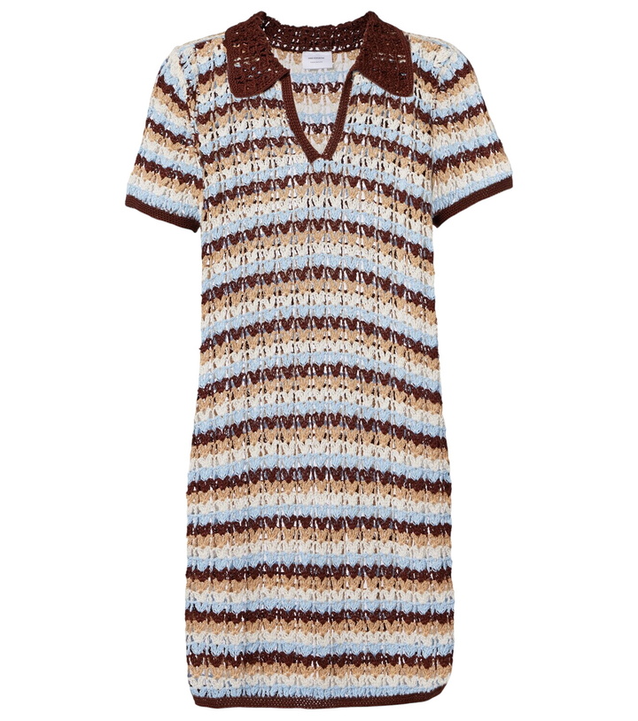 Anna Kosturova Camellia cotton crochet bustier dress Anna Kosturova