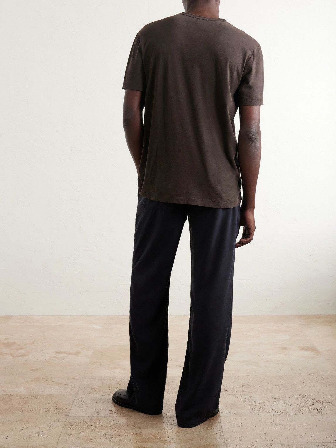 James Perse - Combed Cotton-Jersey T-Shirt - Brown