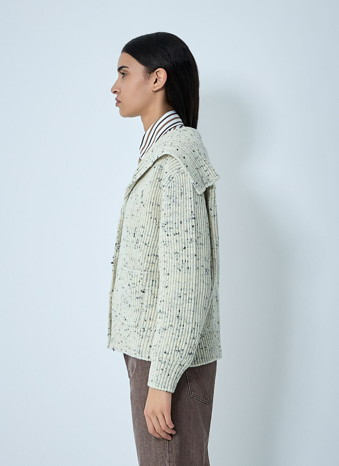 Bottega Veneta Wool English Rib Cardigan