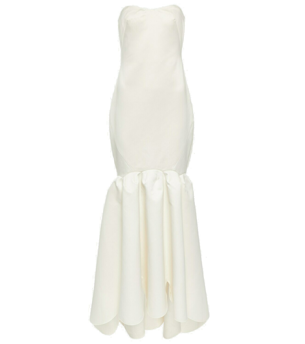 【関税&送料込】Rotate Birger Christensen Long Cream-Colored Maxi Dresses | Shop glamorous at ROTATE Birger Christensen