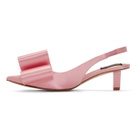 Marc Jacobs Pink Satin Bow Slingback Heels