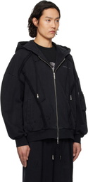 Feng Chen Wang Black Deconstruction Hoodie