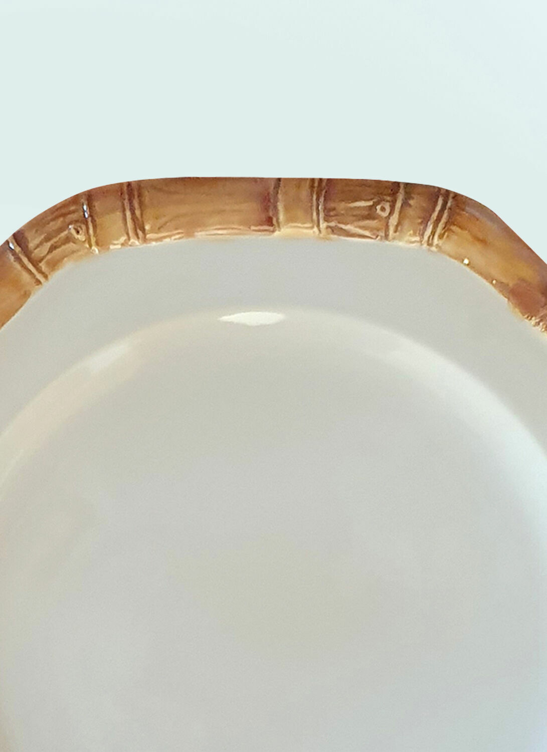 Les-Ottomans Set Of Four Bamboo Dinner Plates
