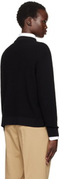 HommeGirls Black Waffle Knit Sweater