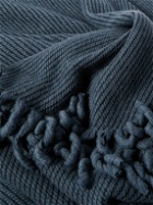 Loro Piana - Fringed Logo-Jacquard Cashmere Blanket