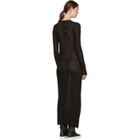 Boris Bidjan Saberi Black Long Sleeve T-Shirt Dress