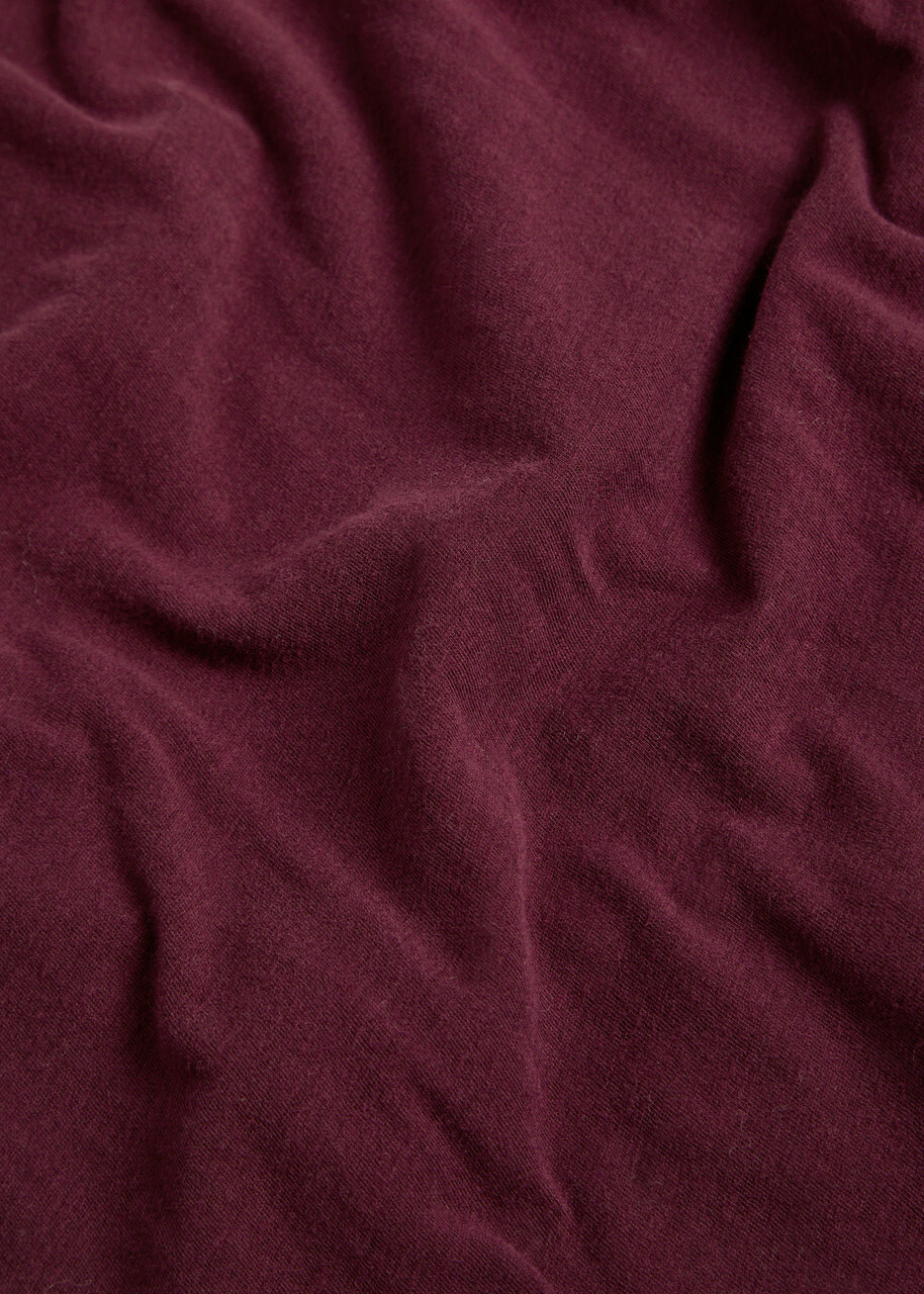 American Vintage Gamipy Cotton T-shirt Burgundy