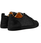 CHRISTIAN LOUBOUTIN - Rantulow Textured-Suede Sneakers - Black