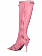 BALENCIAGA - 90mm Cagole Leather Tall Boots