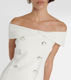 Max Mara Bridal Fiandra off-shoulder minidress