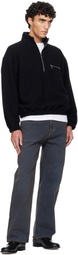 Rier Black Fleece Sweater